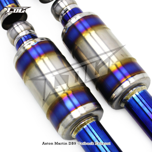 Sistema di Scarico con Valvola a Vuoto per <span class=keywords><strong>Aston</strong></span> Martin <span class=keywords><strong>DB9</strong></span> V12 6.0L 2004-2017, Silenziatore Catback in Titanio - Product Image 5