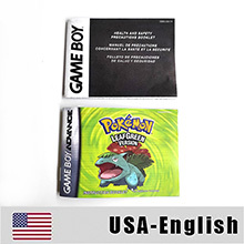 คู่มือ USA FRA NOE ESP สำหรับเกม GBA สีเขียวใบไม้ สีแดงไฟ รูบี้ เอเมอรัลด์ แซฟไฟร์ - Product Image 4