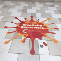 Autocollant de sol en vinyle antidérapant personnalisé, amovible, imperméable, graphique de sol personnalisé, logo personnalisé pour la publicité en magasin, événements, signalisation intérieure