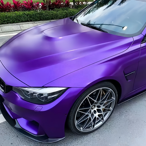 Pellicola Vinilica per <span class=keywords><strong>Auto</strong></span> in PET TPU Satinata Ceramica Viola, Rotolo Completo 1,52X16M/5X60FT, Adesivi per <span class=keywords><strong>Auto</strong></span> Direttamente dalla Fabbrica - Product Image 1