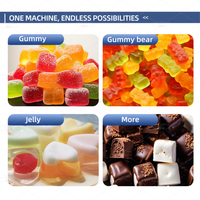 Nouvelle machine de dépose de bonbons gélifiés au chocolat LST avec remplisseur central, mini-machine à chocolat PLC et cuve de cuisson de sucre de 20L pour usine de confiserie