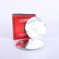 Chicha arabe de luxe en verre, rouge et bleue, avec feuille d'aluminium perforée – Meilleures ventes