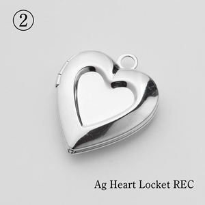 Japanese 925 Sterling <b>Silver</b> <b>Locket</b> Heart Pendant Fashion Pendants & Charms Available in Three Design Versions - Product Image 4