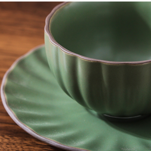 Hot Seller tazze da Cappuccino da 7.5 once con piattini, tazza da caffè in ceramica per <span class=keywords><strong>Au</strong></span> <span class=keywords><strong>Lait</strong></span>, Double shot / Latt/ <span class=keywords><strong>Cafe</strong></span> Mocha - Product Image 4