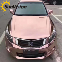 Miroir chrome voiture wrap film vinyle auto-adhésif de voiture de meilleure qualité peau de corps complet autocollant PVC matériel avec bulle libre 1.52*30m