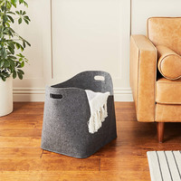 Sac de rangement de placard en feutre réutilisable écologique Panier de rangement écologique pour vêtements dans la blanchisserie