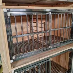 Gaiola para Pombos em Aço Inoxidável e Madeira Sólida, Caixa de Ninho para Criação, Gaiola de Acasalamento, Suprimentos Especializados para Pombos - Product Image 4