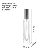Botol Parfum Kaca Isi Ulang Mewah 15ml dengan Pompa Semprot, Sablon, Sampel Gratis, Set Atomizer Makeup