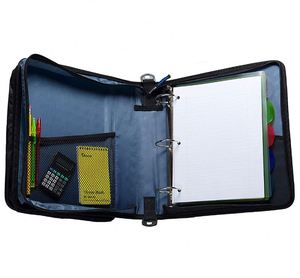 Usine BSCI : Classeur universel à fermeture éclair avec anneaux en O de 2,4 pouces et pochette rembourrée pouvant contenir un ordinateur portable jusqu'à 13,4 pouces - Product Image 4
