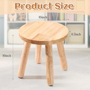 Bằng Gỗ Bước Phân Phù Hợp Với Cảm Giác Bảng Đa Mục Đích Ghế Rắn Vòng Nhỏ Ghế Bốn Chân Ngồi Phân Cho Phòng Ngủ - Product Image 6