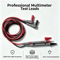 Sonde de test multimeter nickelée de 2 mm, capacité de résistance 1000 V/10 A |   Câble universel pour la mesure électrique et le diagnostic de circuits