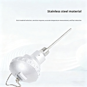 جهاز إرسال درجة الحرارة المتكامل مع مزدوج حراري من نوع K ومقاومة حرارية <span class=keywords><strong>Pt100</strong></span> طراز WZP-231 مع صندوق توصيل مقاوم للماء ومجس حرارة - Product Image 4