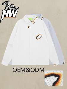 Camicia Casual da <span class=keywords><strong>Uomo</strong></span> a Maniche Lunghe con Bottoni, Stile <span class=keywords><strong>Lumberjack</strong></span>, in Maglia 100% Cotone, Tinta Unita, con Ricamo Logo Personalizzato - Product Image 1