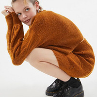 Ensemble assorti confortable en tricot torsadé pour femme : pull court à col montant et manches longues, mini-jupe en tricot, tenue pour tous les jours