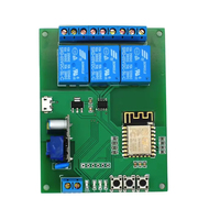 Módulo de Interruptores de Relé ESP8266-12F de 3 Canales, Controlador de Motor WIFI Inteligente, Control Remoto por Aplicación MQTT, Código de Aprendizaje Remoto