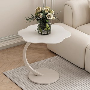 Table basse ronde minimaliste, petite table d'appoint pour salon, canapé, étagère de rangement de chevet - Product Image 1