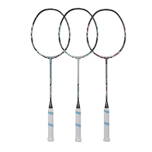 Nuevo Marco de carbono de grafito tejido 40T + 1K de optimización múltiple duradero personalizado de raqueta de bádminton para competición profesional