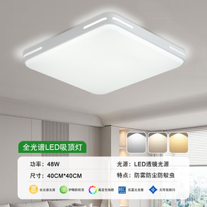 โคมไฟเพดาน LED แบบมินิมอล ฝาครอบพลาสติกสีขาว 6000K RGB Ra90 AC 85-265V ติดตั้งบนพื้นผิว สำหรับใช้ภายในอาคาร ใช้งานได้นาน 30000 ชั่วโมง - Product Image 2