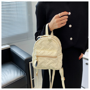 2023 automne pour Style PU étanche fermeture éclair <span class=keywords><strong>sac</strong></span> à dos femmes Style coréen à la mode rhomboïde étudiant <span class=keywords><strong>cartable</strong></span> <span class=keywords><strong>sac</strong></span> à <span class=keywords><strong>main</strong></span> de haute qualité - Product Image 6
