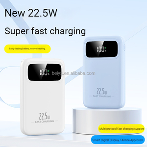 Nouvelle batterie externe légère de style moderne 10000mah 22.5W Charge rapide avec écran numérique LED Double sortie USB Type-C Chargeur portable - Product Image 2