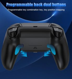 <b>Wireless</b> Gaming <b>Controller</b> <b>for</b> P Station Slim Windows <b>PC</b> Hall Effect Anti Drift Joystick Programming Microphone RGB LED - Product Image 2