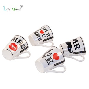 Tazas de café con estampado europeo, regalo creativo del Dí<span class=keywords><strong>a</strong></span> de San Valentín, regalos de boda de lujo, juego de tazas de cerámica para parejas, venta al por mayor - Product Image 3