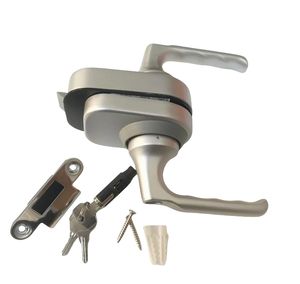 מסחרי בסגנון מודרני הזזה אלומיניום הזזה מסגרת נדנדה דלת זכוכית מנעול עם אביזרי דלת ידית ידית - Product Image 2