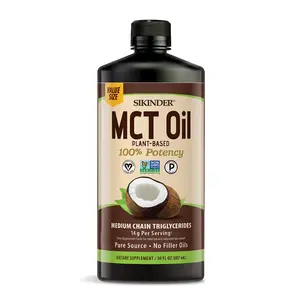 Private label organic food grade c8 mct virgin coconut oil for health