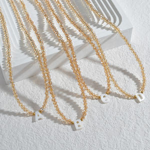 Antik Modern emaye doğum ay çiçek paslanmaz çelik İlk kolye altın kaplama gül altın gü<span class=keywords><strong>m</strong></span>üş altın-v <span class=keywords><strong>M</strong></span> H harfleri - Product Image 3