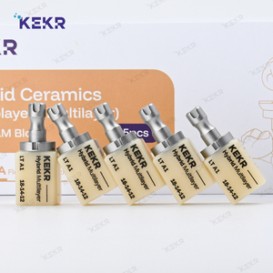 Bloc céramique hybride multicouche couleur A2 18-14-12 mm, 5 pièces, bloc céramique <span class=keywords><strong>composite</strong></span> dentaire - Product Image 3
