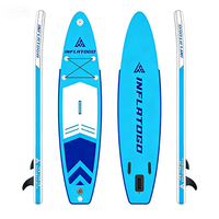 Planche de Stand Up Paddle Gonflable InflaToGo 10'6" x 32" x 6" en PVC, Système à Aileron Unique, 8,4 kg, Garantie 1-3 Ans, Polyvalente