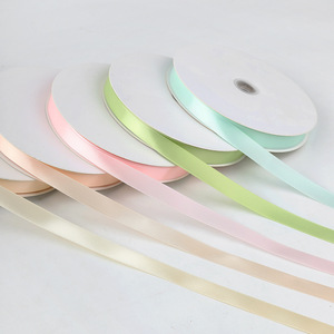 Nine-Colored Ribbon 1.5cm Single-Face Polyester Ribbon Spool For Cake Gift Bouquet DIY Craft Decoration - Product Image 3