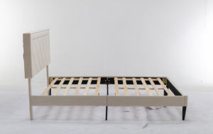 ชุดห้องนอนขนาดคิงไซส์เฟอร์นิเจอร์บ้านทันสมัยแผงเตียงไม้ขนาดควีนไซส์พร้อมกระดุมหัวเตียงกระจุกหัวเตียงขนาดควีนไซส์ - Product Image 6