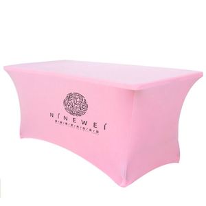 Mantel de Spandex Personalizado 2023, Impreso, Rectangular de 4 Pies, Color Rosa, con Logotipo - Product Image 6