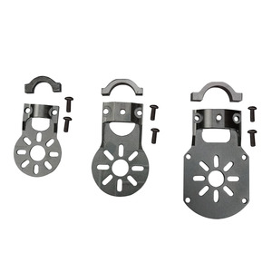 Soporte de motor CNC de aluminio de 16 mm, brazo de tubo de carbono rojo y negro, soporte de motor multirrotor para drones de carreras - Product Image 3