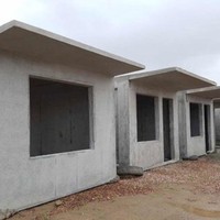 Maison préfabriquée en béton, garage mobile, villa, bâtiment modulaire durable à faible coût