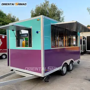 ORIENTAL SHIMAO 2022 Hot Tricycle Tuk Tuk Cart Trailer Van Tuktuk Electric Food Van Truck Kiosk For Sale