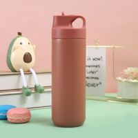 Muestra Gratuita de Botella de Agua de Alta Calidad de 550 ml (160 oz) con Logotipo Personalizado, Color Puro, Termo de Acero Inoxidable