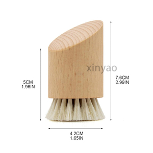 Cepillo <span class=keywords><strong>Facial</strong></span> de Madera de Haya Suave con Logotipo Personalizado, Exfoliante Seco para Limpieza <span class=keywords><strong>Facial</strong></span> o de Uñas, Cerdas Naturales, Baño <span class=keywords><strong>Facial</strong></span>, Masaje Exfoliante Seco - Product Image 2