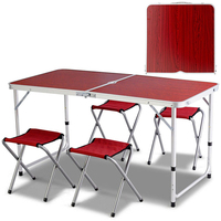 Ensemble table et chaises de camping pliante, valise en aluminium, offre spéciale,
