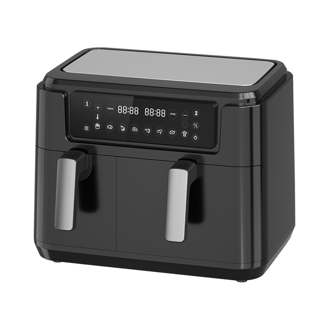 Big Capacity Double Zone Air Fryer Two Rooms 2 Independent Baskets Dual Zone Air Fryer Oven 10L 11L 12L