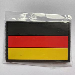 Parche promocional de la bandera de Alemania de PVC Parche táctico alemán Parche de cierre de gancho y bucle de goma de PVC - Product Image 2