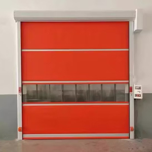 Porte rapide en PVC certifiée CE, porte industrielle à enroulement rapide - Product Image 4