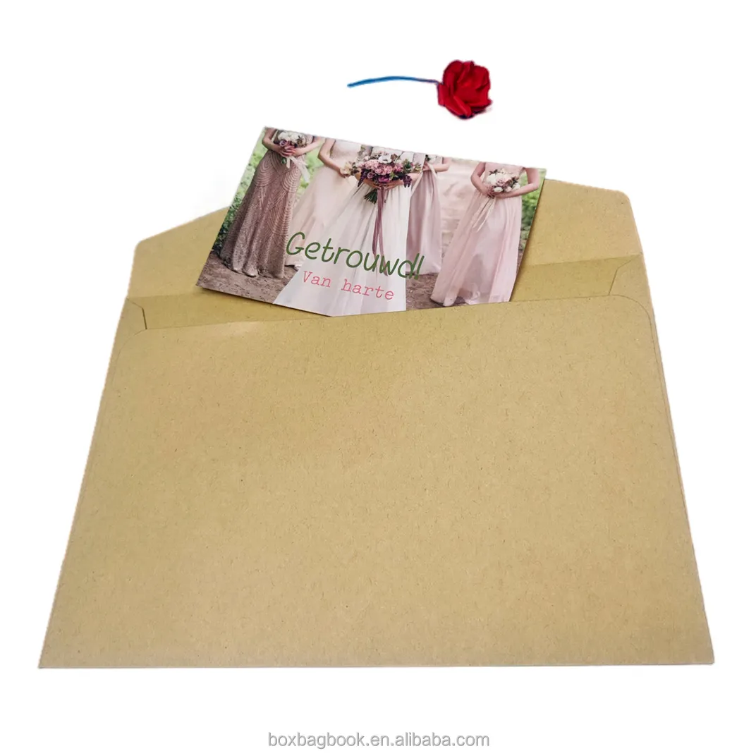 クラフト紙平底包装封筒ボックス窓付き6x9クラフトa5a7c5セルフシールクラフト紙袋封筒カスタム