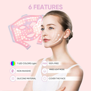 Appareil portable de <span class=keywords><strong>masque</strong></span> facial photonique, batterie 3000 mAh, masseur de soin de la peau pour l'élimination des taches brunes, produit de beauté éclaircissant - Product Image 4