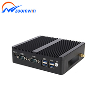 ZOOMWIN Mini PC Industrial al por Mayor, Windows Intel J4125, Carcasa de Metal de Aluminio Completo, Computadora Industrial