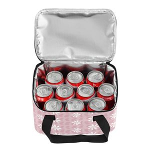 Sac isotherme mini personnalisé avec motif hawaïen hébreu, sac isotherme en aluminium, sac à lunch thermique à motif de fleur de Tiaré pour pique-nique - Product Image 5