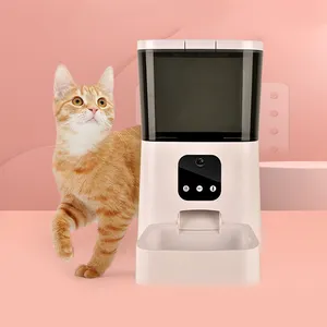 dog food dispenser 3L Pet Dry Food Dispenser Automatic Dog Cat Feeder with Lock Lid