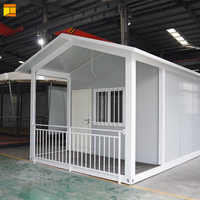 Maison préfabriquée à montage rapide, maison mobile moderne de luxe, petite villa modulaire pour le glamping