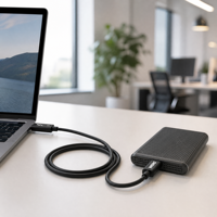 Câble Thunderbolt 3 Type-C en alliage d'aluminium certifié, 40 Gbit/s, fonction complète passive, pour ordinateur portable, station d'accueil, SSD, moniteur, 100 W PD